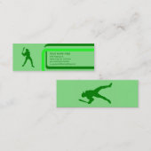 野球：レトロスタイル: スキニー名刺 (正面/裏面)