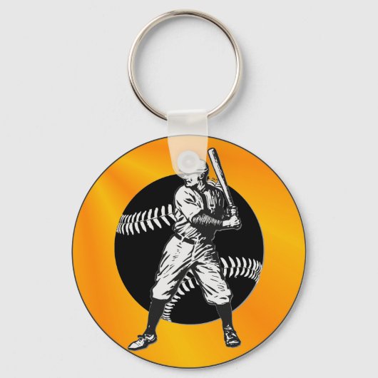 野球:ヴィンテージキーチェーン キーホルダー (正面)