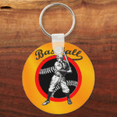野球:ヴィンテージキーチェーン キーホルダー (正面)