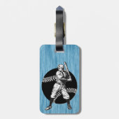 野球：ヴィンテージラゲージタグ ラゲッジタグ (裏面縦)