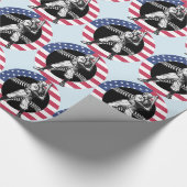 野球：ヴィンテージラッピング紙 ラッピングペーパー (角)