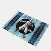 野球：ヴィンテージ形式 ドアマット (アングル)