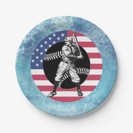 野球：ヴィンテージ紙プレート ペーパープレート (正面)