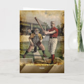 野球：ヴィンテージ カード (裏面)