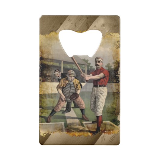 野球：ヴィンテージ クレジットカード栓抜き (裏面)