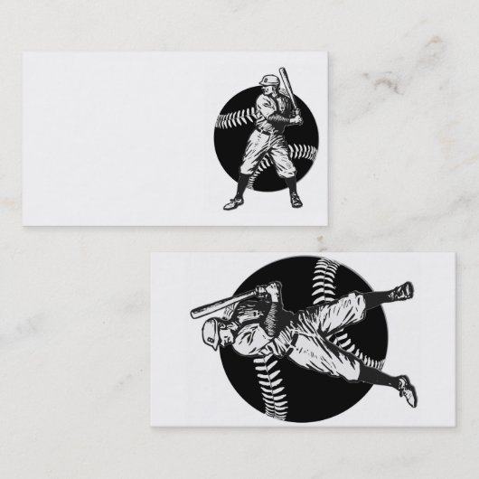 野球:ヴィンテージ 名刺 (正面/裏面)