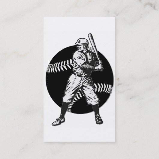 野球：ヴィンテージ 名刺 (裏面)