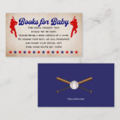 野球、ヴィンテージ、男の赤ちゃん、ベビー本 エンクロージャーカード (正面/裏面)