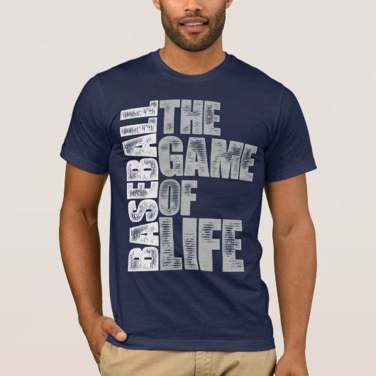 野球 – 人生のゲーム Tシャツ (正面)