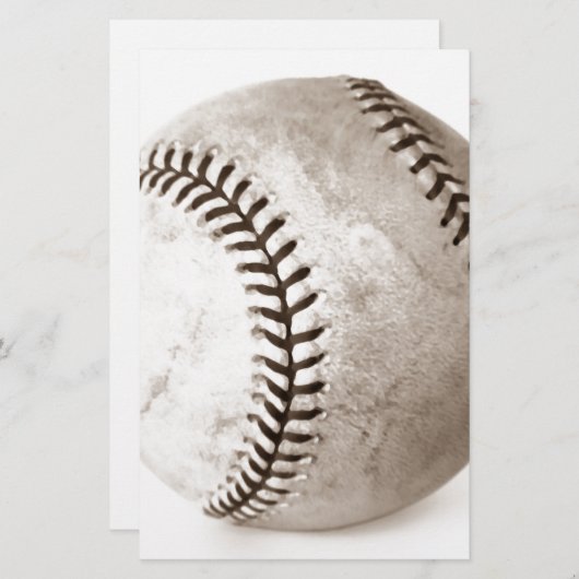 野球 便箋 (正面/裏面)