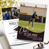 野球　卒業おめでとう　招待状 招待状