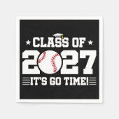 野球 卒業 今時 上級 2027年度 スタンダードカクテルナプキン (正面)