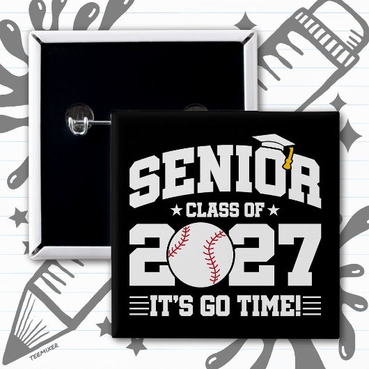 野球　卒業　今時　上級　２０２７年度 缶バッジ