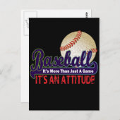 野球 – 単なるゲームではない ポストカード (正面/裏面)