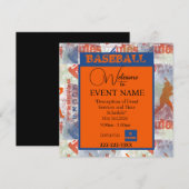 野球 招待状 (正面/裏面)