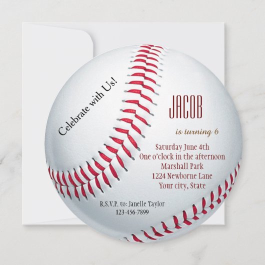 野球 招待状 (裏面)