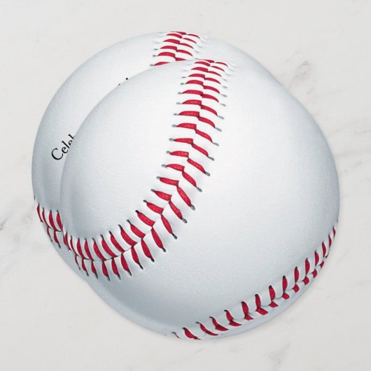 野球 招待状 (正面/裏面)