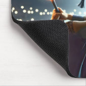 野球・燃え盛りの少年こうもり マウスパッド (コーナー)