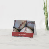 野球・父の日 カード (正面)