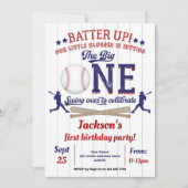 野球,男子1歳の誕生日,スポーツ 招待状 (正面)
