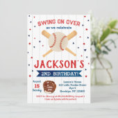 野球・第2期第3誕生日招待状 招待状 (スタンド正面)