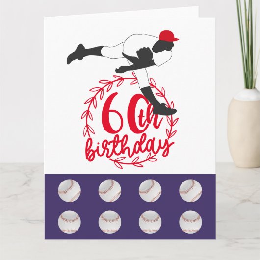野球・誕生日第60戦 カード (正面)