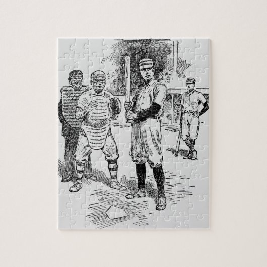 野球：選手 ジグソーパズル (縦)