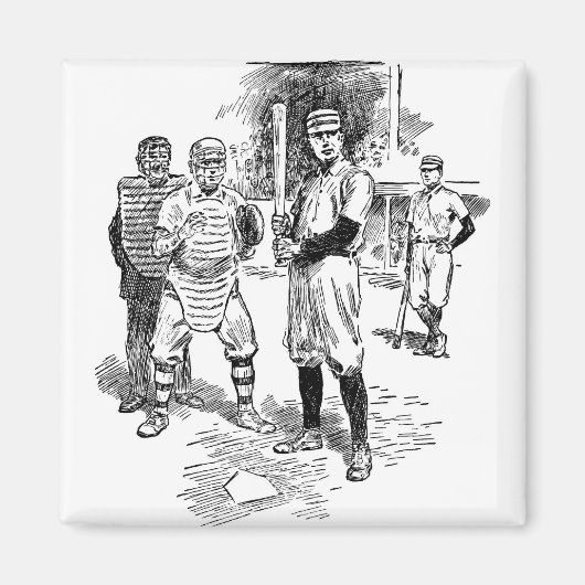 野球：選手 マグネット (正面)