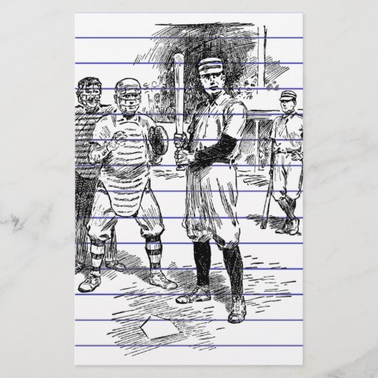 野球：選手 便箋 (正面)