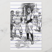 野球：選手 便箋 (裏面)