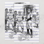 野球：選手 便箋 (正面/裏面)