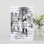 野球：選手 便箋 (スタンド正面)