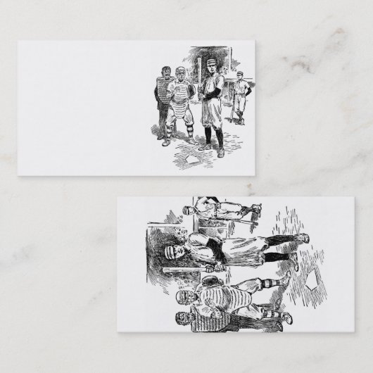 野球：選手 名刺 (正面/裏面)