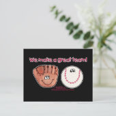 野球・野球グローブチーム ポストカード (スタンド正面)