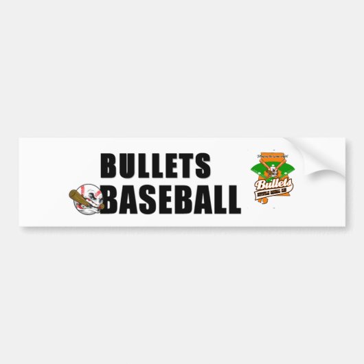 野球、野球ネットワーク バンパーステッカー (正面)