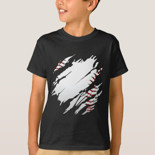 野球 野球 イラスト Tシャツ (正面)