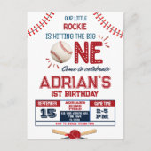 野球 1歳の男の子 ポストカード (正面)