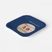 野球、13thバースデーパーティー、名前、広場 ペーパープレート (傾斜あり)