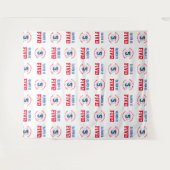 野球 5歳 誕生日 男の子 | ステップ リピート 背景 タペストリー (正面(横))