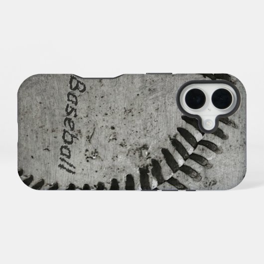 野球 iPhone 16ケース (裏面横)