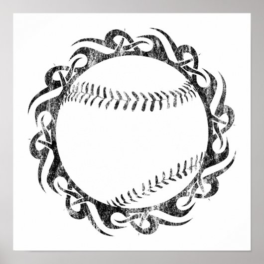 野球： tribalz ポスター (正面)