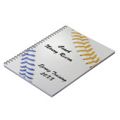 野球Fan-tastic_Color Laces_go_bl_personalized ノートブック (左側)