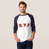 野球MVP Tシャツ (3/4ラグラン) (正面フル)