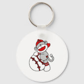 野球Tシャツとギフト付きソックサル キーホルダー (正面)