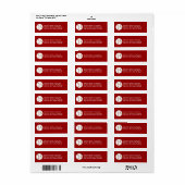 野球Tシャツとギフト ラベル (フルシート)