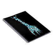 野生おもしろい動物抽象芸術 ノートブック (右側)