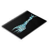 野生おもしろい動物抽象芸術 ノートブック (左側)