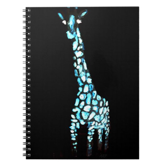 野生おもしろい動物抽象芸術 ノートブック (正面)
