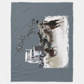 野生および自由なトラック運転手の寝台のフリースブランケット フリースブランケット (正面)