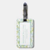 野生および自由なパターン ラゲッジタグ (裏面縦)